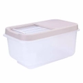 Japanese Plastic Rice Barrel 8Kg Household Rice Bucket Moistureproof Transparent Kitchen Storage Container