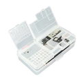 2Pcs Transparent Plastic Storage Box For Terminal Small Component Jewelry Tool Box Bead Pills Organizer Nail Art Tip Case