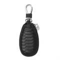 Key Case Genuine Leather Car Smart Keychain Holder Metal Hook And Keyring Zipper Bag