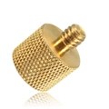 5Pcs 3/8 Inch Female To 1/4 Inch Male Tripod Thread Reducer Adapter Brass Copper