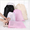 2x Portable Shoes Bag Travel Storage Pouch Drawstring Dust Bags Non-woven Bag