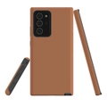 For Samsung Galaxy Note 20 Ultra Case, Tough Armor Back Cover, Brown
