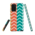 For Samsung Galaxy Note 20 Case, Tough Armor Back Cover, Zigzag Colorfuls