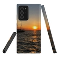 For Samsung Galaxy Note 20 Ultra Case, Tough Armor Back Cover, Sailing Sunset