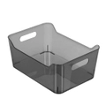 12x Clear Acrylic Storage Container Box Basket Bin Kitchen Office 34x24cm Shelf
