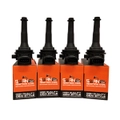 Pack of SWAN Ignition Coils & NGK Spark Plugs for Volvo S70 (2.0L Turbo)