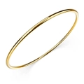 Solid Golf Bangle 2mm Gold Layered
