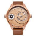 Hp6032 Big Dial Men Wristwatch Leather Wristwatch Band Quartz Watch