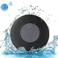 2Pcs Mini Subwoofer Shower Wireless Waterproof Bluetooth Speaker Handsfree Receive Call Music Suction Mic For Iphone Samsung(Black)