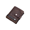 Men Leather Vintage Retro Wallet Zipper Coin Bag