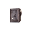 Men Genuine Leather Rfid Blocking Wallet Zipper Coin Bag Card Holder