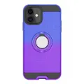 For Iphone 11 2 In 1 Pc + Tpu Protective Case With 360 Degrees Rotate Ring Holder(Blue Purple)