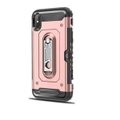 Shockproof Pc + Tpu Case For Iphone Xs Max With Holder(Rosegold)