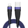 2M 2A Usb To 8 Pin Cloth + Aluminum Alloy Data Sync Charging Cable