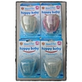 4 Pack - Happy Baby Steam n Go Cherry Silicone Soother