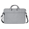 Waterproof Oxford Cloth Hidden Strap One-Shoulder Bag Handbag For 15.6 Inch Laptops(Light Grey)