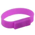 8Gb Silicon Bracelets Usb 2.0 Flash Disk (Purple)
