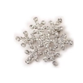 5 Pcs Fashion Water Drill Christmas Snowflake Brooch(Silver)
