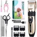Dog Shaver Clippers Low Noise Rechargeable Cordless Electric Quiet Hair Clipper Grooming Kit Set