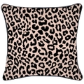 Cushion Cover-With Black Piping-Jungle Peach-45cm x 45cm