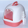 YES4PETS Portable Hooded Cat Toilet Litter Box Tray House with Handle and Scoop