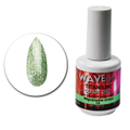 WAVE - UV LED Gel Nails Polish Glitter Titanium 10 Mignonette Green