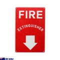 2x Warning Notice Fire Extinguisher Emergency Fire Sign 200x300mm Metal Safety