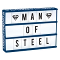 SUPERMAN Light Up Box Wall Sign 85 Letters and Superman Symbols