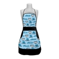 Cronulla Sharks NRL Retro Ladies Apron Mothers Day Gift Kitchen Cooking BBQ