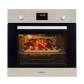 EuroChef 60CM Electric Wall Oven 8 Function Built-In Oven Fan Forced Grill Touch Control Stainless