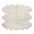 SEXTO Genuine Australian Premium Soft Sheepskin Lambskin Rug Pelt White / Ivory