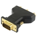 2Pcs Vga Male To 3 Rca Component Female Adapter