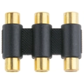 2PCS Gold-plated RCA Female to Female Connector(Black)