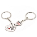 10 Pair Fashion Heart Key Ring Silver Color Lovers Love Key Chain Valentine Day Gift 1 Pair Couple Keychain