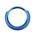 2Pcs Car Engine Start Key Push Button Ring Trim Aluminum Alloy Sticker Decoration For Bmw(Blue)