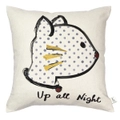 "Up All Night" Filled Cushion