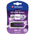 Verbatim 16GB V3 USB3.0 Violet Store'n'Go V3; Rectractable