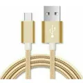 Astrotek 2m Micro USB Data Sync Charger Cable Cord Gold Color for Samsung HTC
