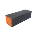 1 x Buffer 3-Way Sanding File Nail Buffing Block Orange Black Grit 80/100