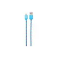 STM Braided Sync/Charge Cable 1M with Lightning Connector - Blue
