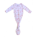 Keep Me Cosy Bamboo Baby Knotted Gown - Flamingo