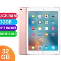 Apple iPad PRO 9.7" Wifi + Cellular (32GB, Rose Gold) - Grade (Excellent)