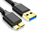 USB 3.0 Male A to Micro B Super High Speed Hard Drive Cable For Seagate WD