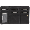 Morrissey RFID Womens Leather Wallet Coin Clutch Purse Organiser - Black
