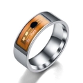 2 Pcs NFC Multifunctional Waterproof Intelligent Ring Smart Digital Ring Gift Silver_12