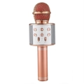 Bluetooth Wireless Microphone Handheld Karaoke Mic USB KTV Player Bluetooth Speaker Record Music Microphones Rose gold