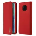 For Huawei MATE 20 pro PU Leather Magnetic Flip Cover Full Protective Case with Bracket Card Slot red_Huawei MATE 20 pro