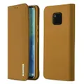 For Huawei MATE 20 pro PU Leather Magnetic Flip Cover Full Protective Case with Bracket Card Slot Khaki_Huawei MATE 20 pro