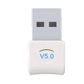 Usb Bluetooth 5.0 Adapter Desktop Wifi Audio Receiver Transmitter For Ps4 Computer Mouse Aux Speaker White