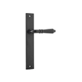 Iver Sarlat Lever Door Handle on Rectangular Backplate Matt Black